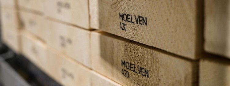 Wooden planks from Moelven